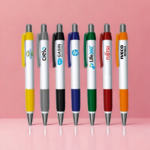 Caneta Personalizada Plástico Branco  1 Cor   