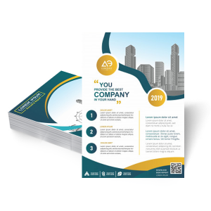 Flyers / Folhetos Couchê 90g 10x14 4x4  Corte Reto 